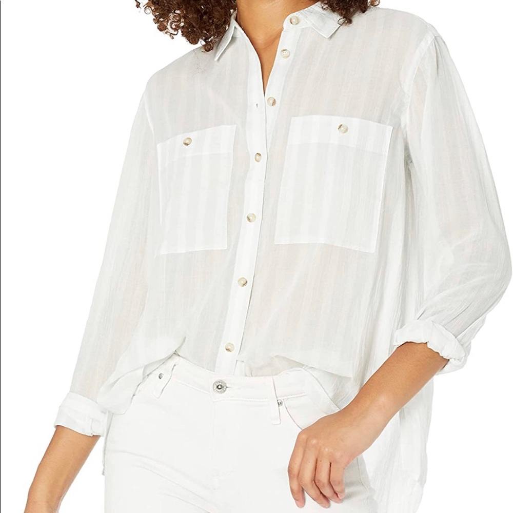 Club Monaco linen button-up